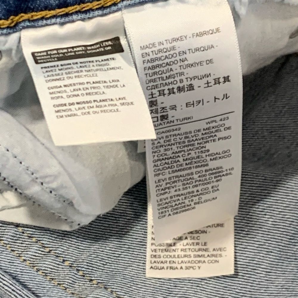 Vintage Levi's 70’s Italian Denim Premium San Francisco, Cal. Blue 726 - Picture 9 of 10